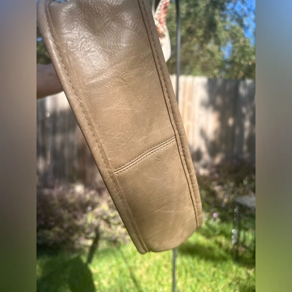 Vegan Leather Crossbody w/ Guitar Style Strap
